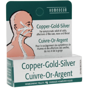 Homeocan Copper-Gold-Silver Homeopathic Pellets